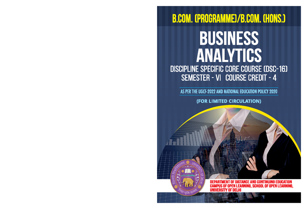 Business Analytics - Syllabus Overview and Key Concepts - Studocu