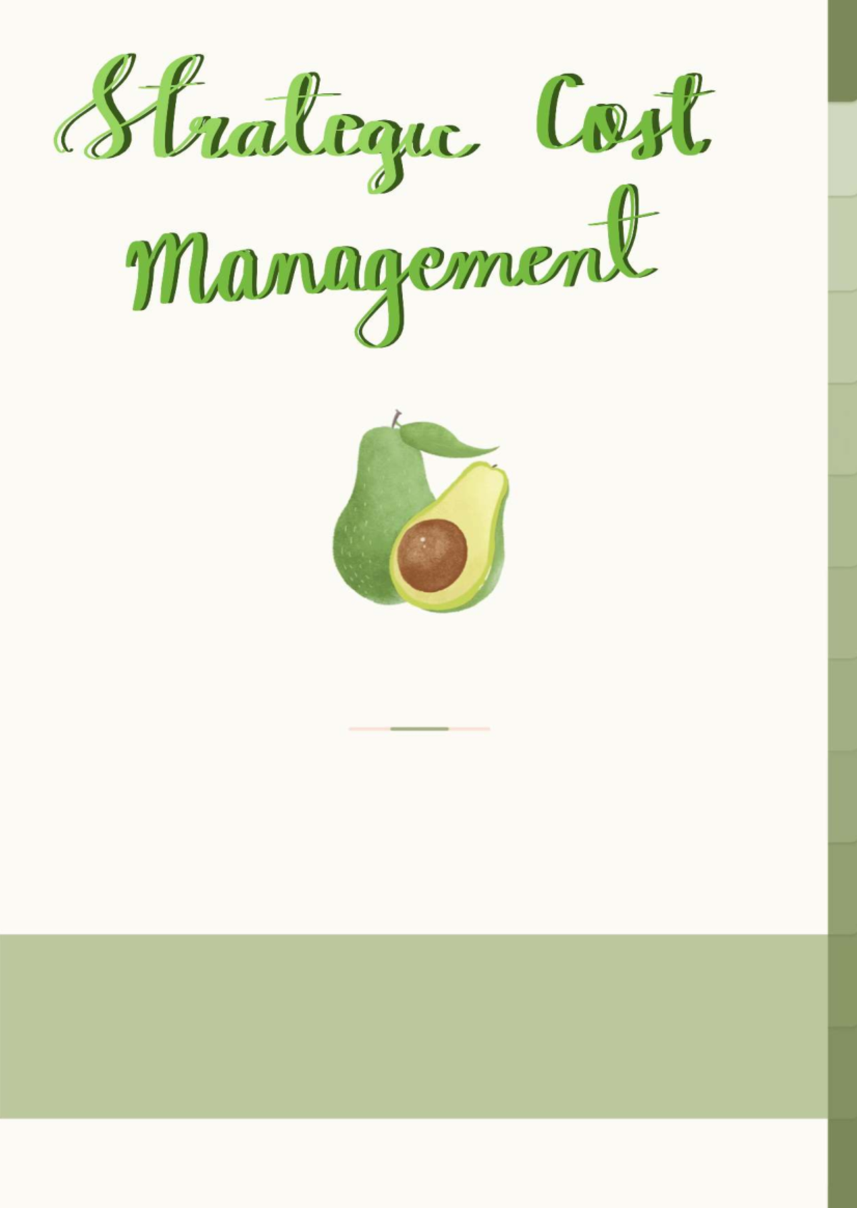 Strategic Cost Management Notes (Course Code: SCM 101) - Studocu