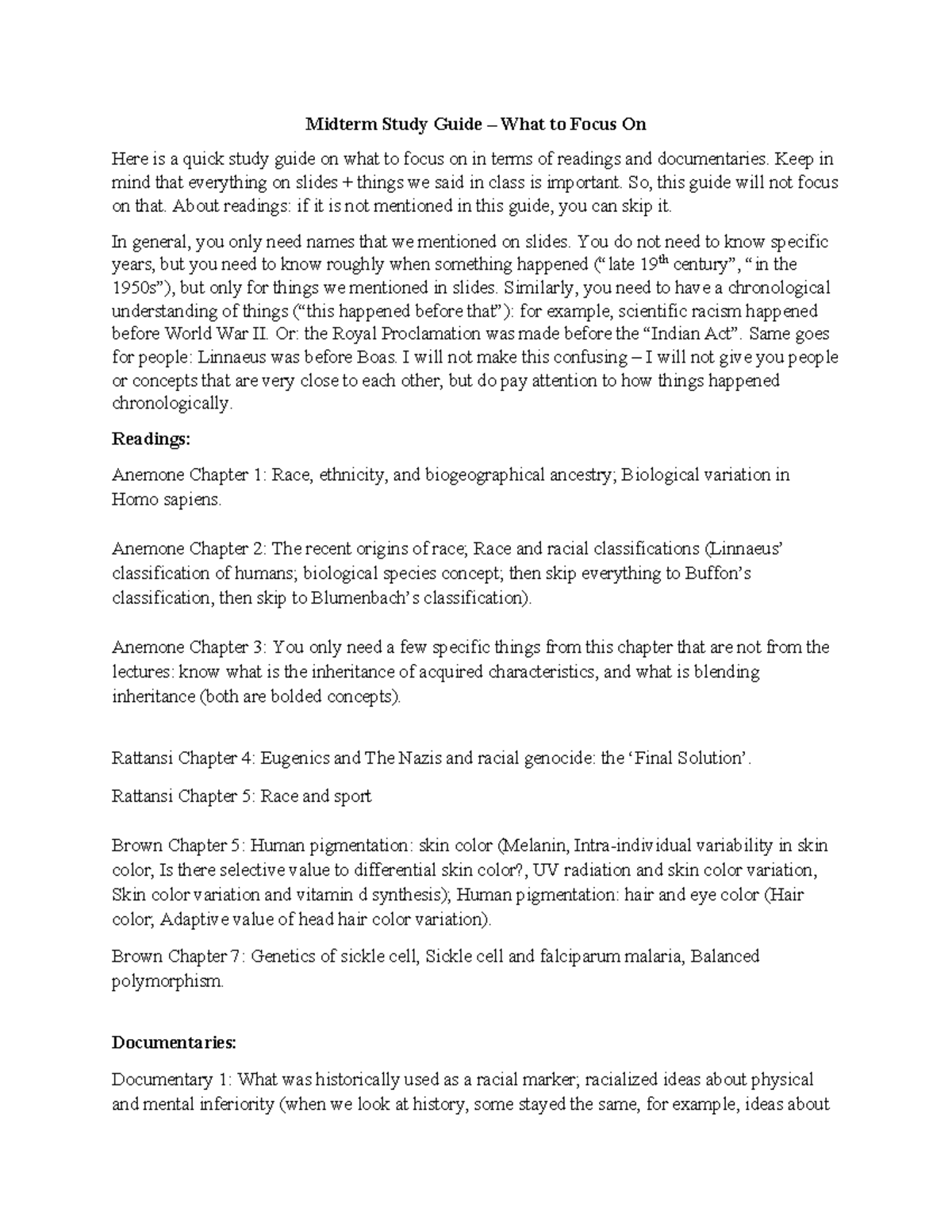 Midterm 1 Study Guide & Practice Questions for Course ABC123 - Studocu