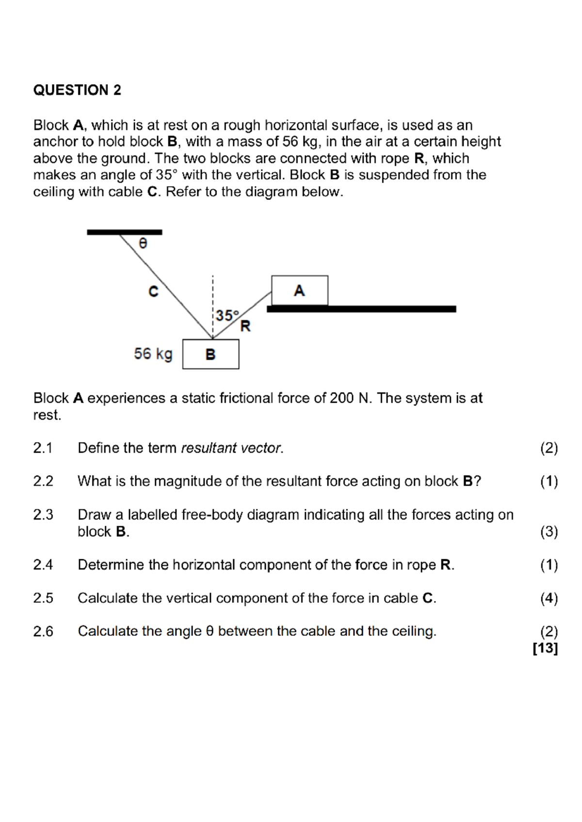 Physics Worksheet 1: Forces and Friction Analysis - Studocu