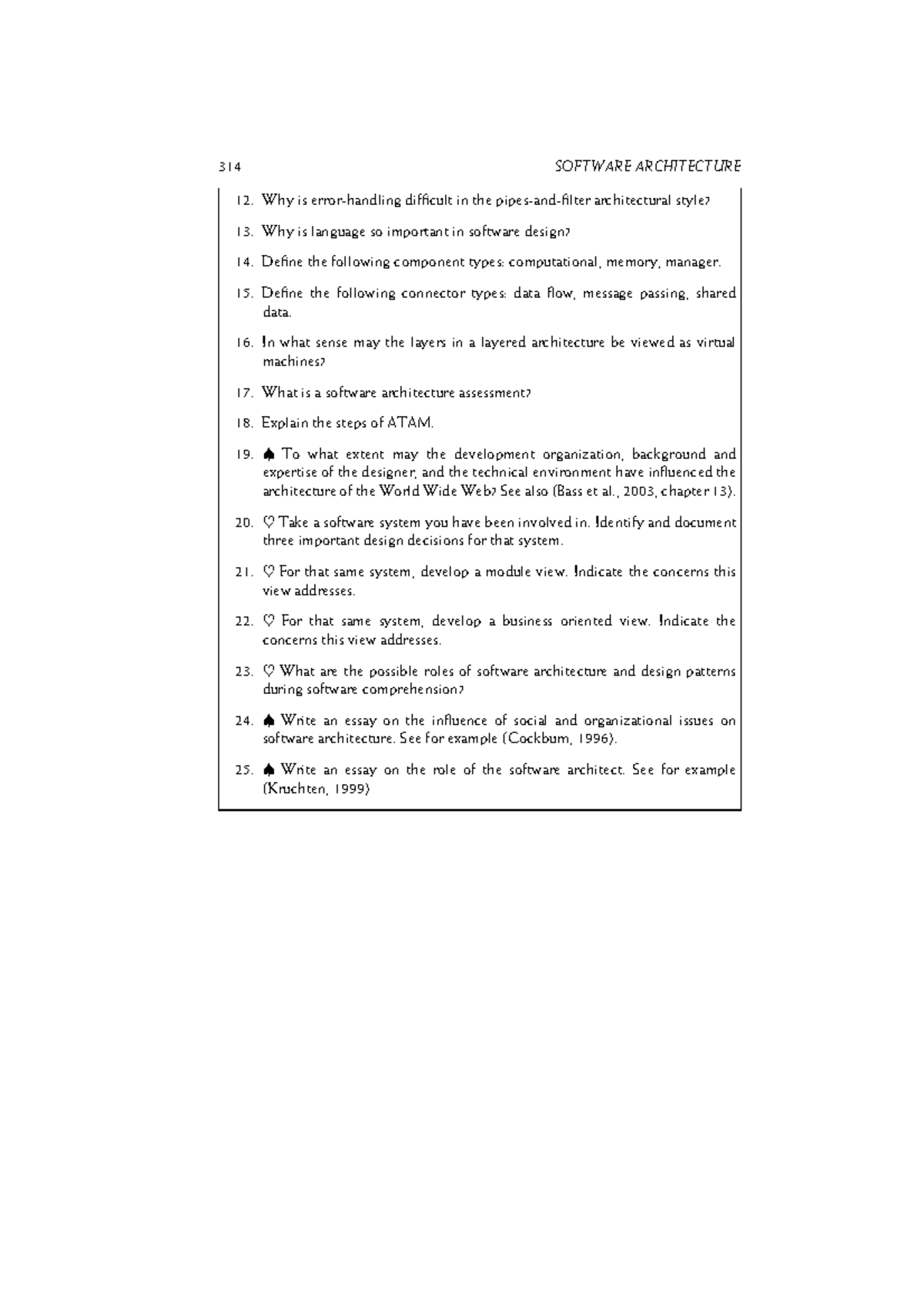 Computer Engineering 101 - 314 SOFTWARE ARCHITECTURE 12. Why is error ...