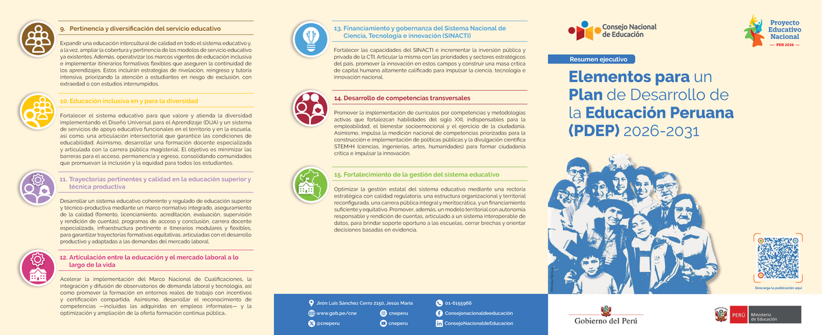 Elementos para el PDEP 2026-2031: Desarrollo Educativo en Perú - Studocu