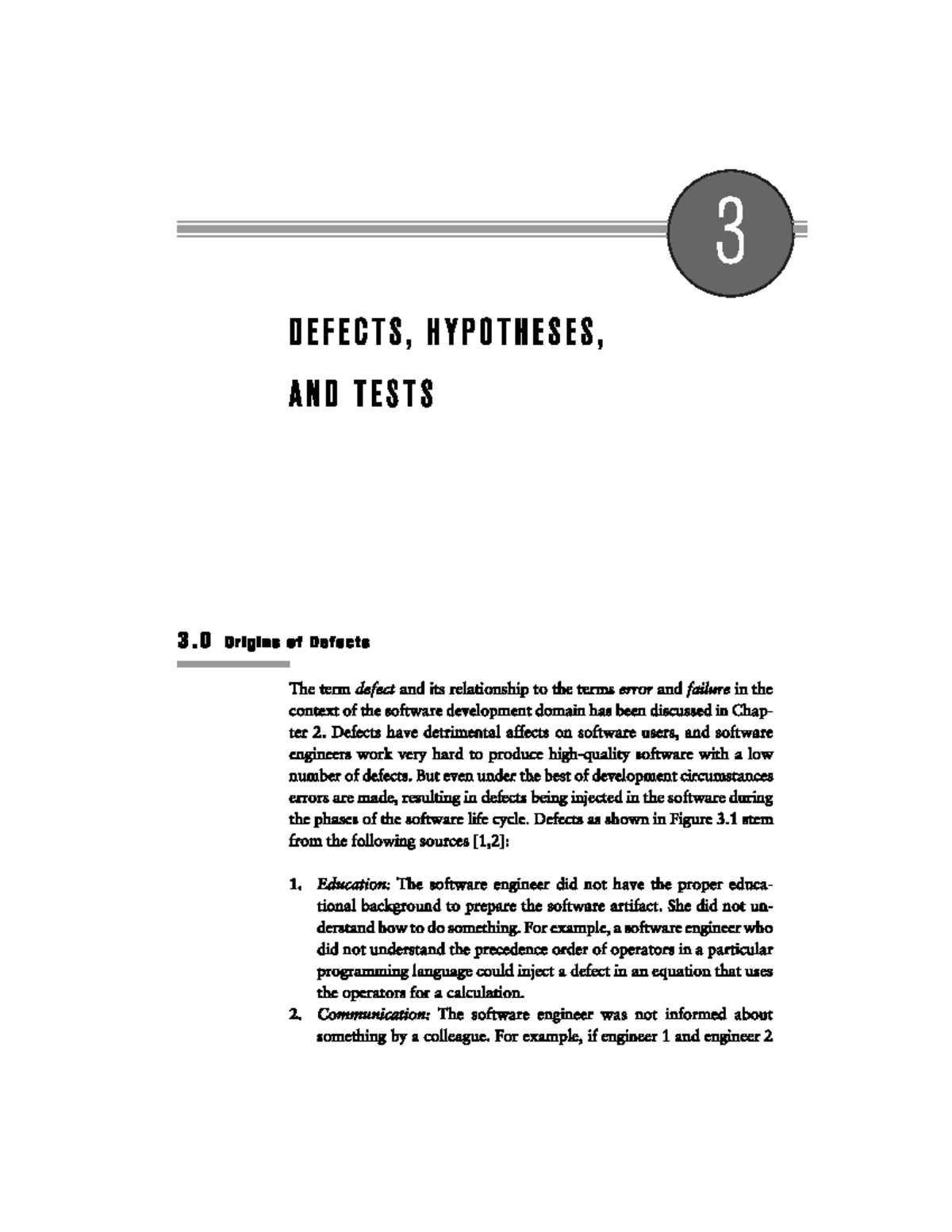 U-2 Defects: Chapter Notes on Origins, Classes, and Testing Strategies ...