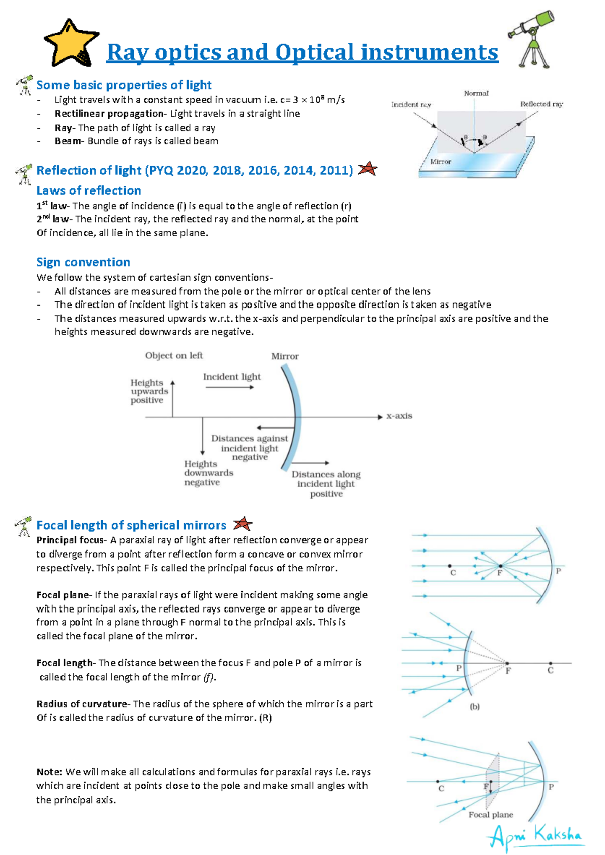 9.Ray optics And Optical Instruments -1 - Ray optics and Optical ...