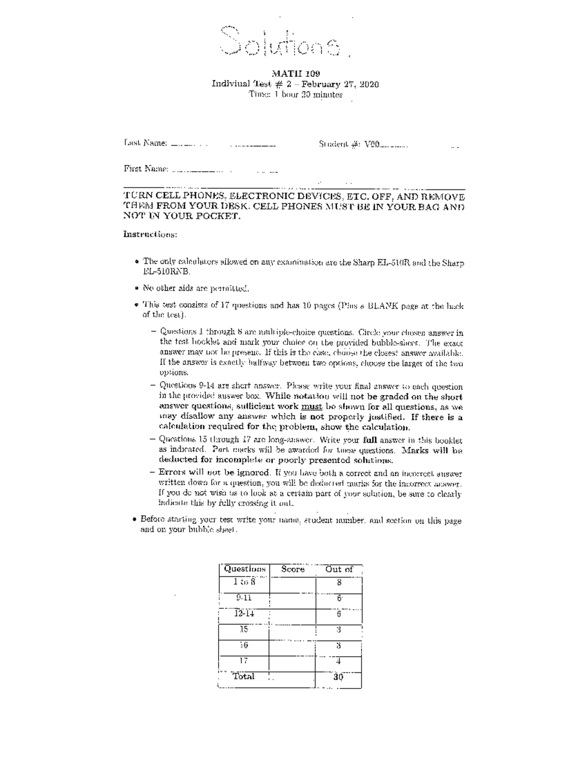 Math 109 Practice Midterm I - MATH 109 Indiviual Test # 1–January 30 ...