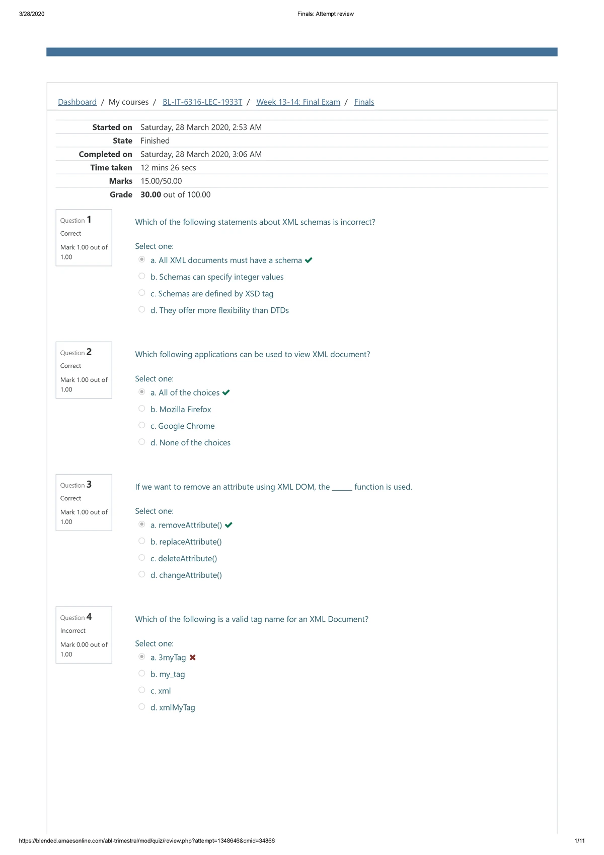 UGRD-IT6300B Data Comms & Networking 3 Final Lab Quiz 1 Review - Studocu