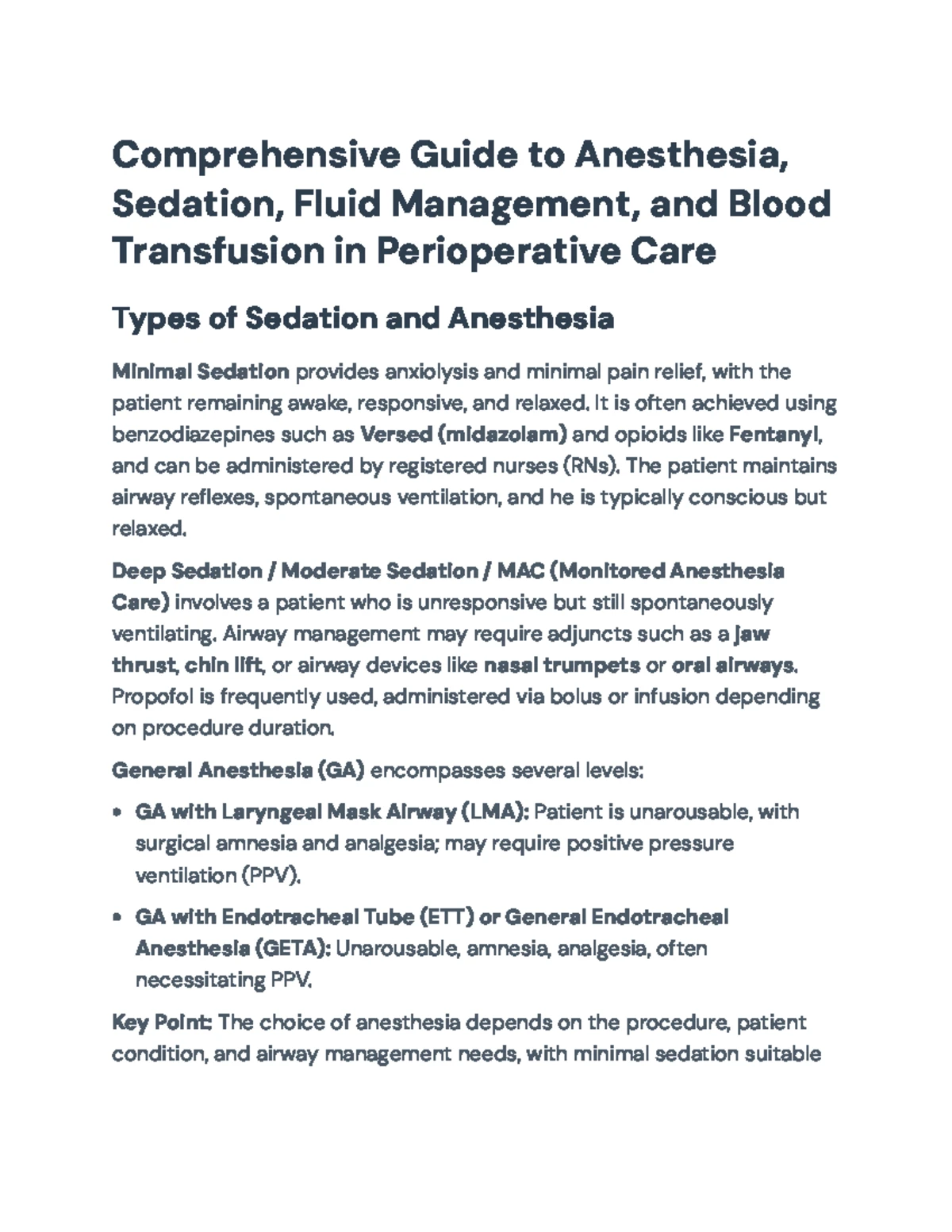 Basic Pharmacology of Inhalational Anesthetics (ANES 460) - Lecture ...