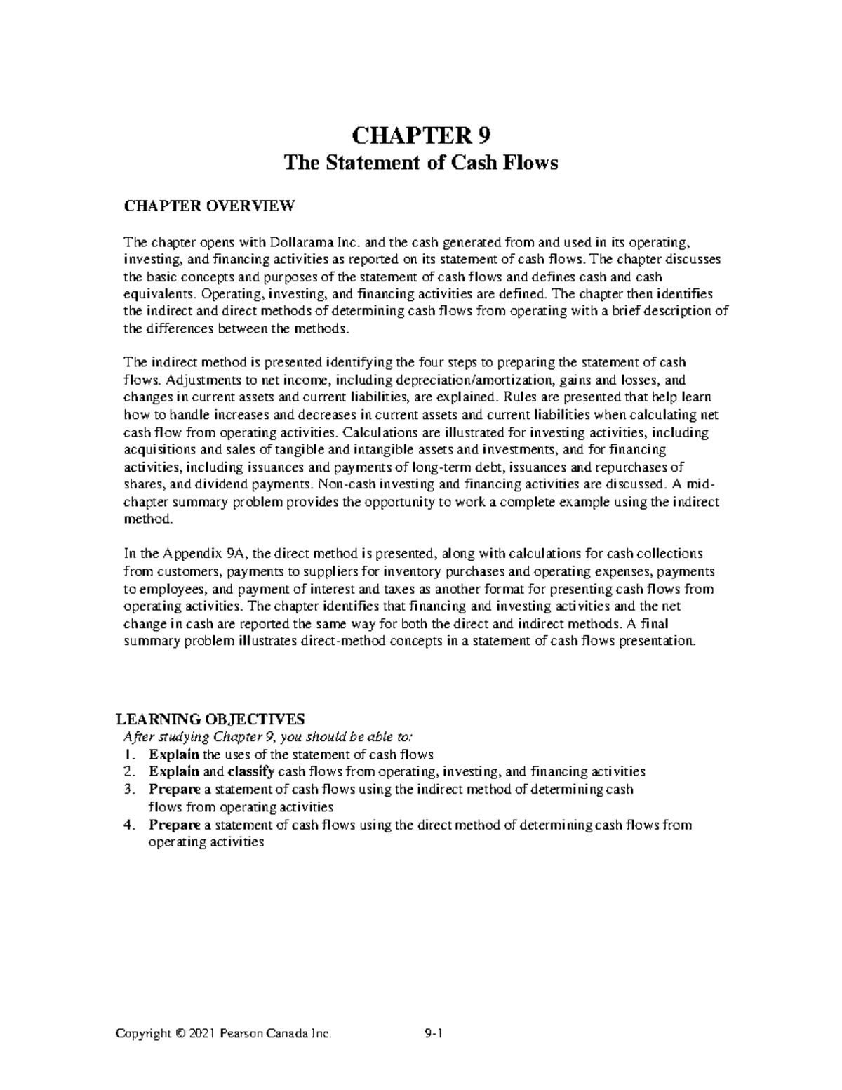 Chapter 9 Notes: Statement of Cash Flows in Financial Accounting - Studocu