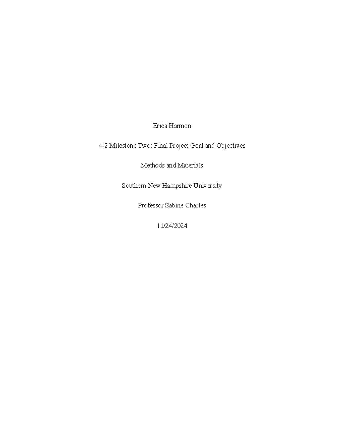 Smart Objectives: Final Project Goals & Strategies for Health ...