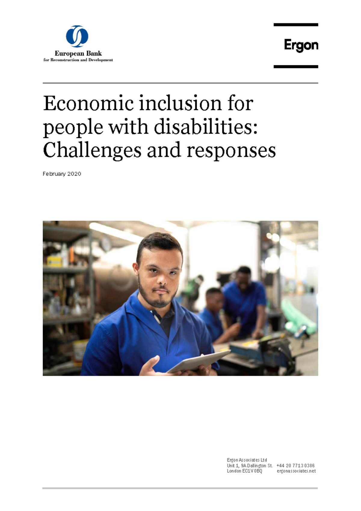 EBRD Report: Economic Inclusion Challenges for People with Disabilities ...