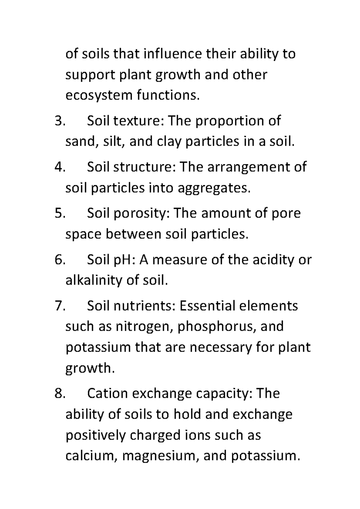 Fundamental of soil science 2 - of soils that influence their ability ...