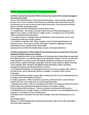 Chapter 5 and 12 International Trade - Chapter 5 International Trade 1 ...