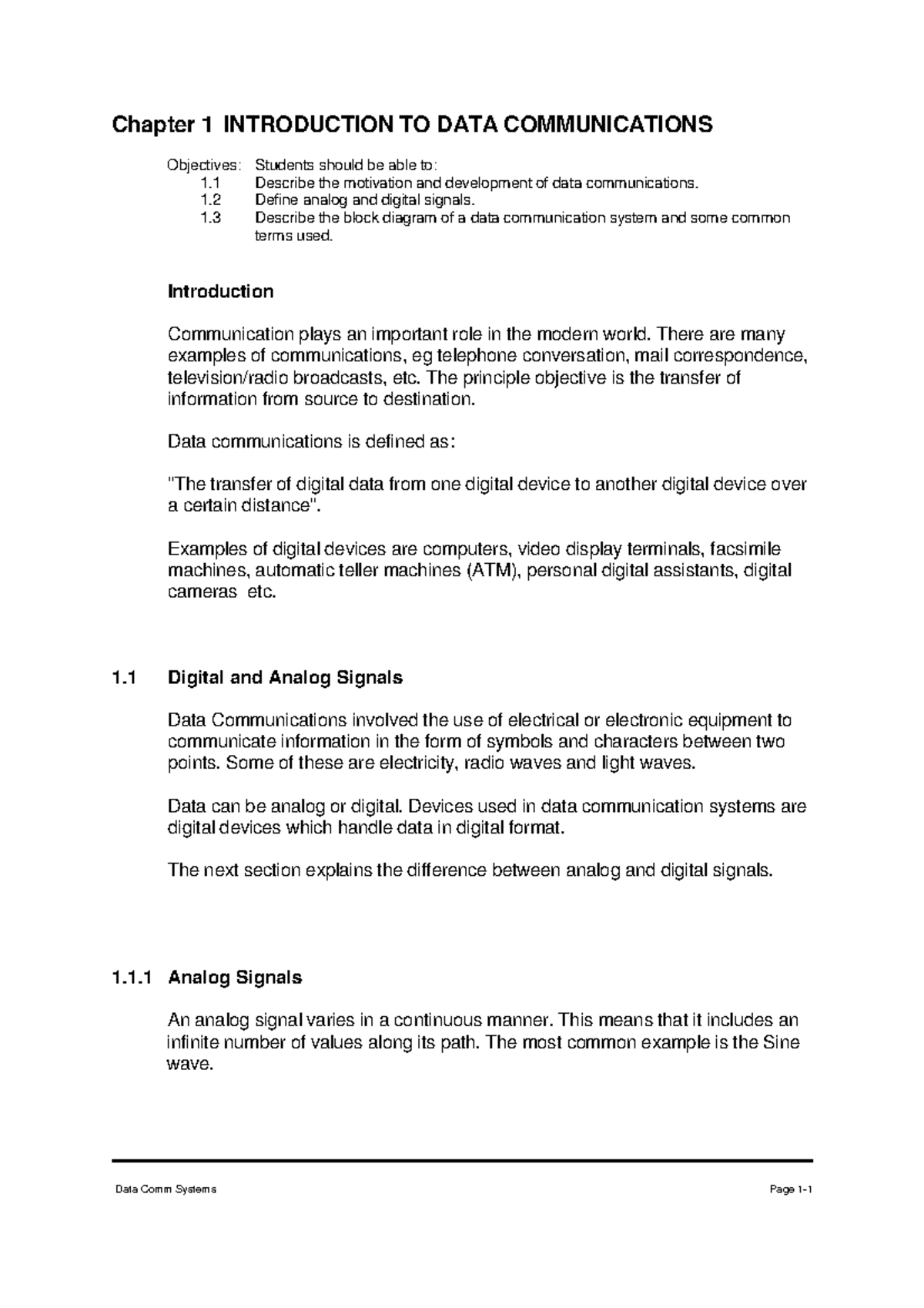 Chap1 (Intro to DC) - Lecture notes 1 - Chapter 1 INTRODUCTION TO DATA ...
