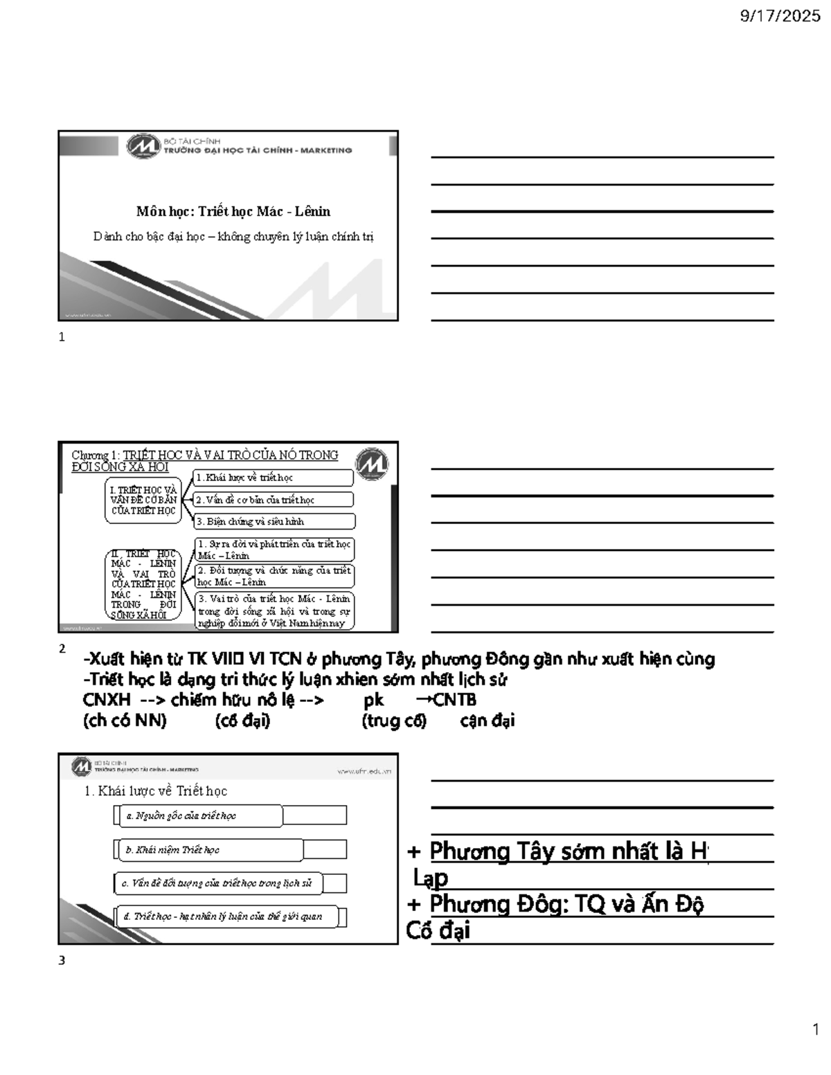 Slide Môn Triết Học Mác-Lênin 2: Chương 1 - Triết Học và Vai Trò Trong ...