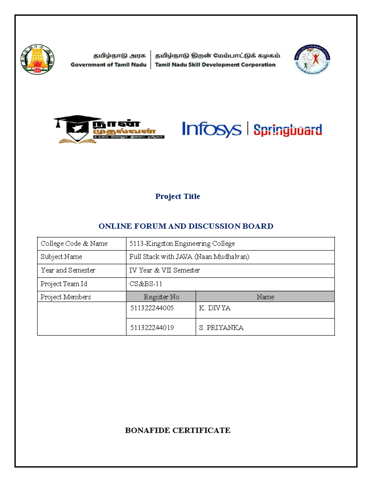Online Forum & Discussion Board Project (ENG IV Year VII Sem) - Studocu
