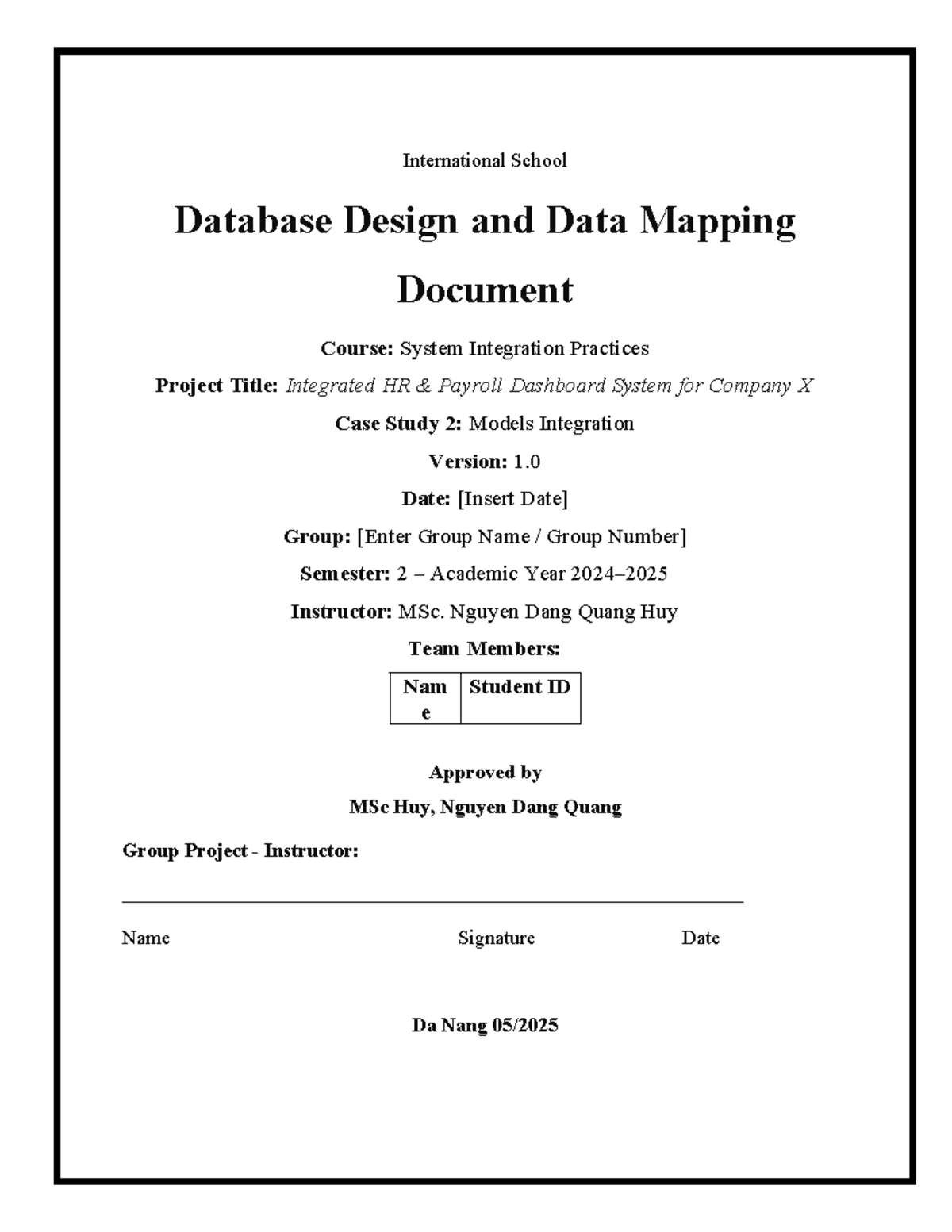 Integrated HR Payroll Dashboard System: Database Design & Data Mapping ...