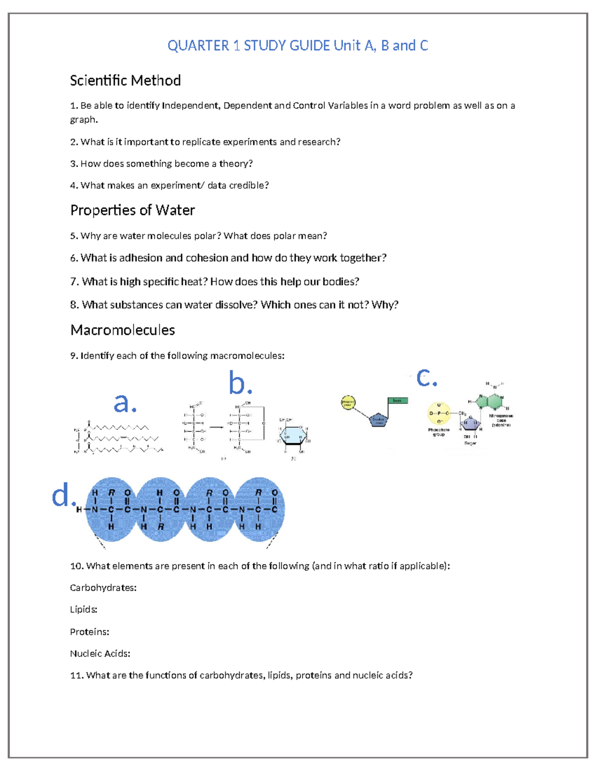 Quarter+1+Study+Guide+WHS+2024 - QUARTER 1 STUDY GUIDE Unit A, B and C ...