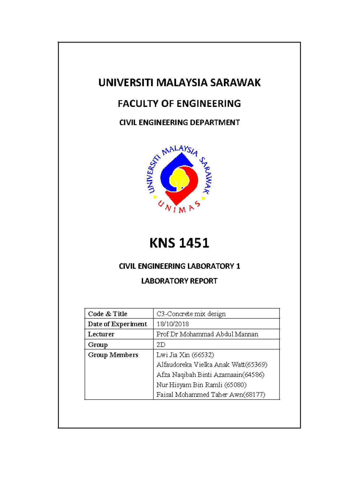 Lab 2d c3 report - very simple version wor.very simple version wor.very ...