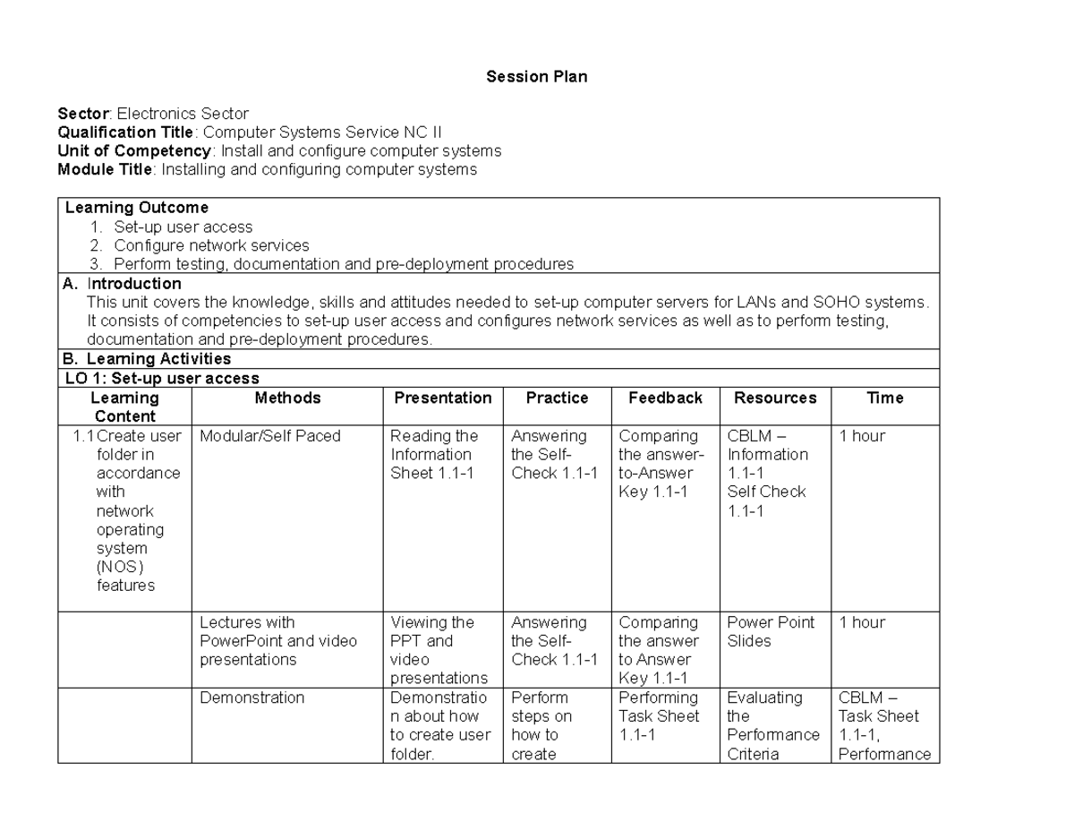 Yurie - this is only a guiide for everyone - Session Plan Sector ...