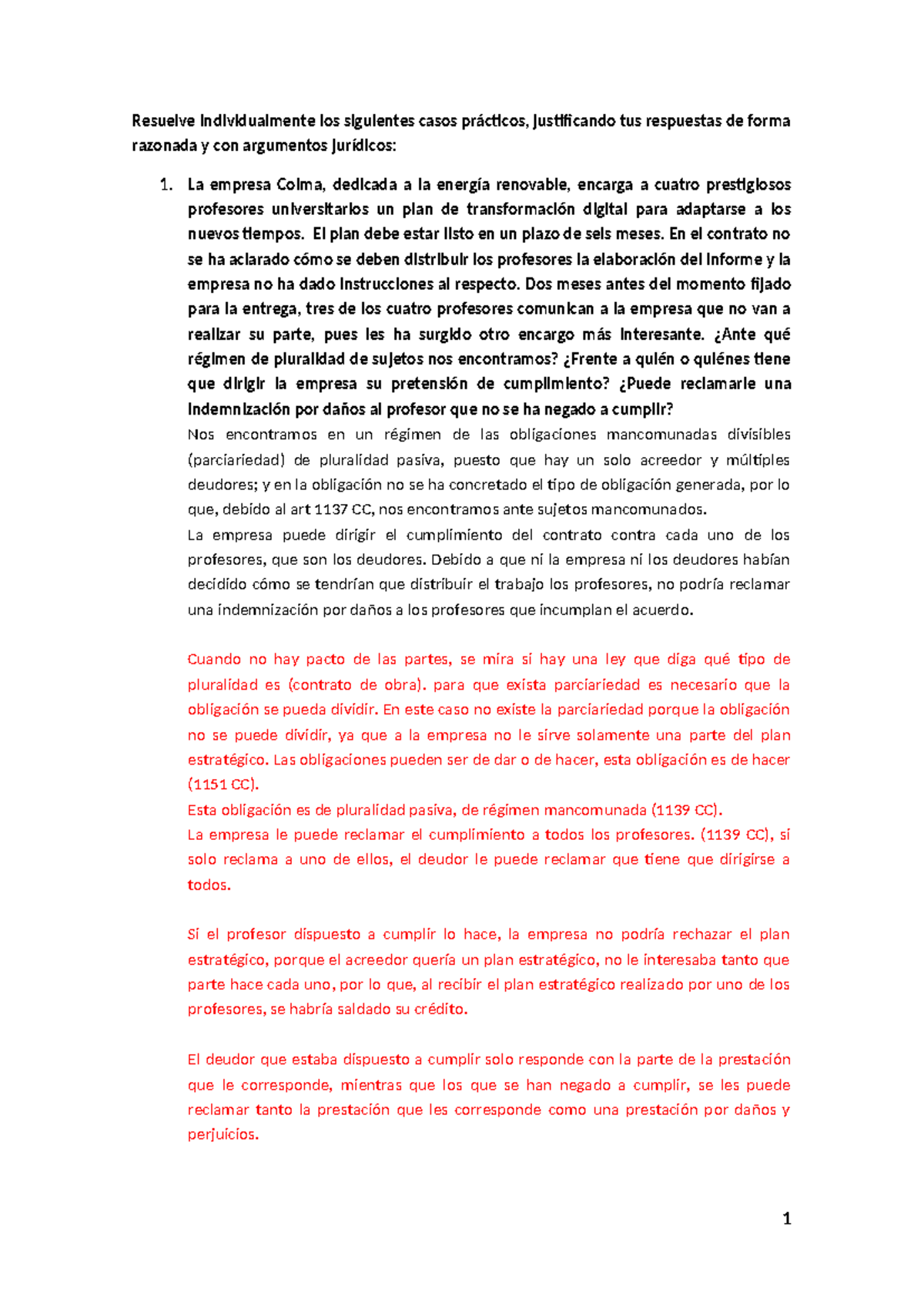 Seminario 1 - Resuelve individualmente los siguientes casos prácticos ...