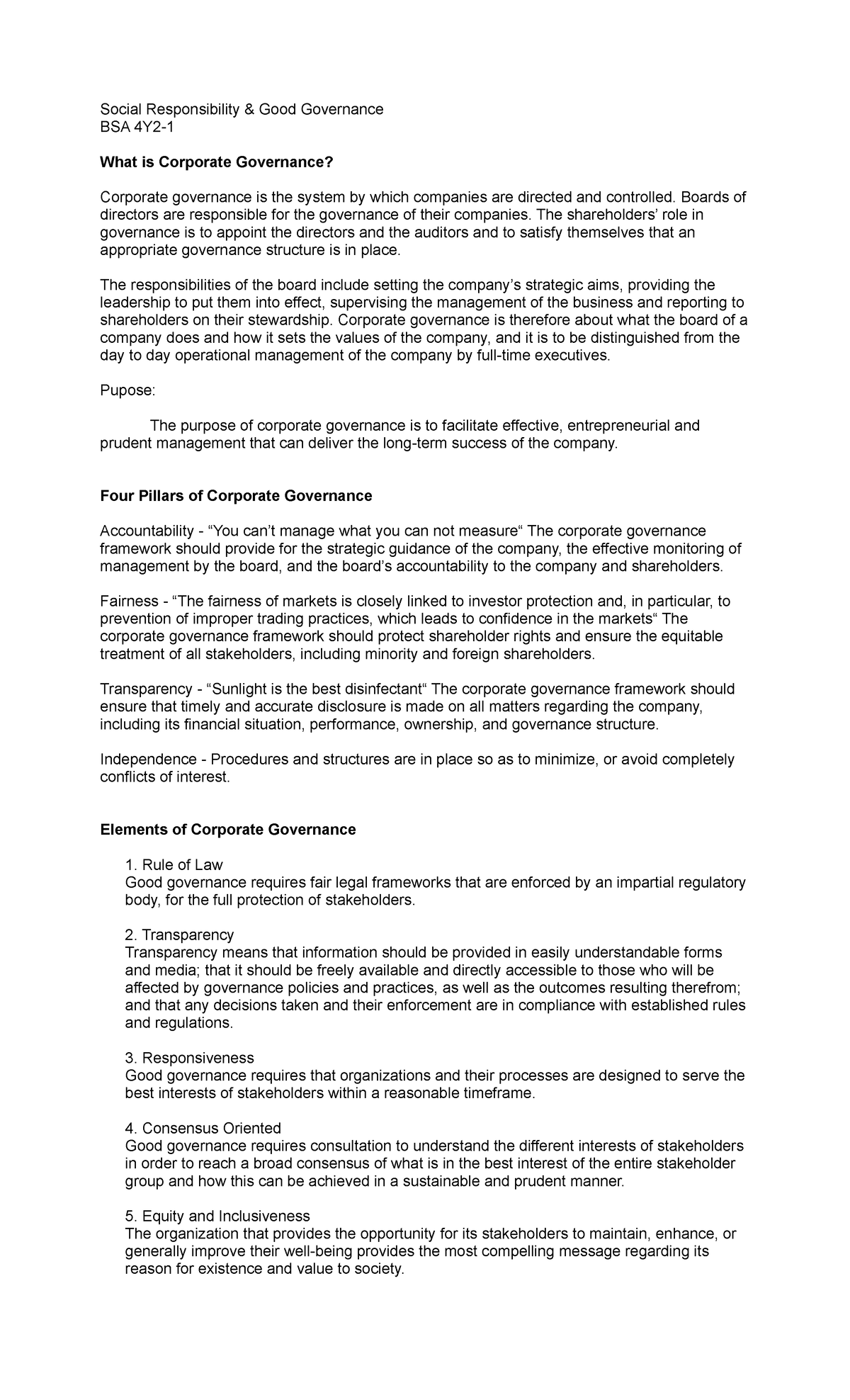 SRGG - Social Responsibility and Good Governance - Social ...