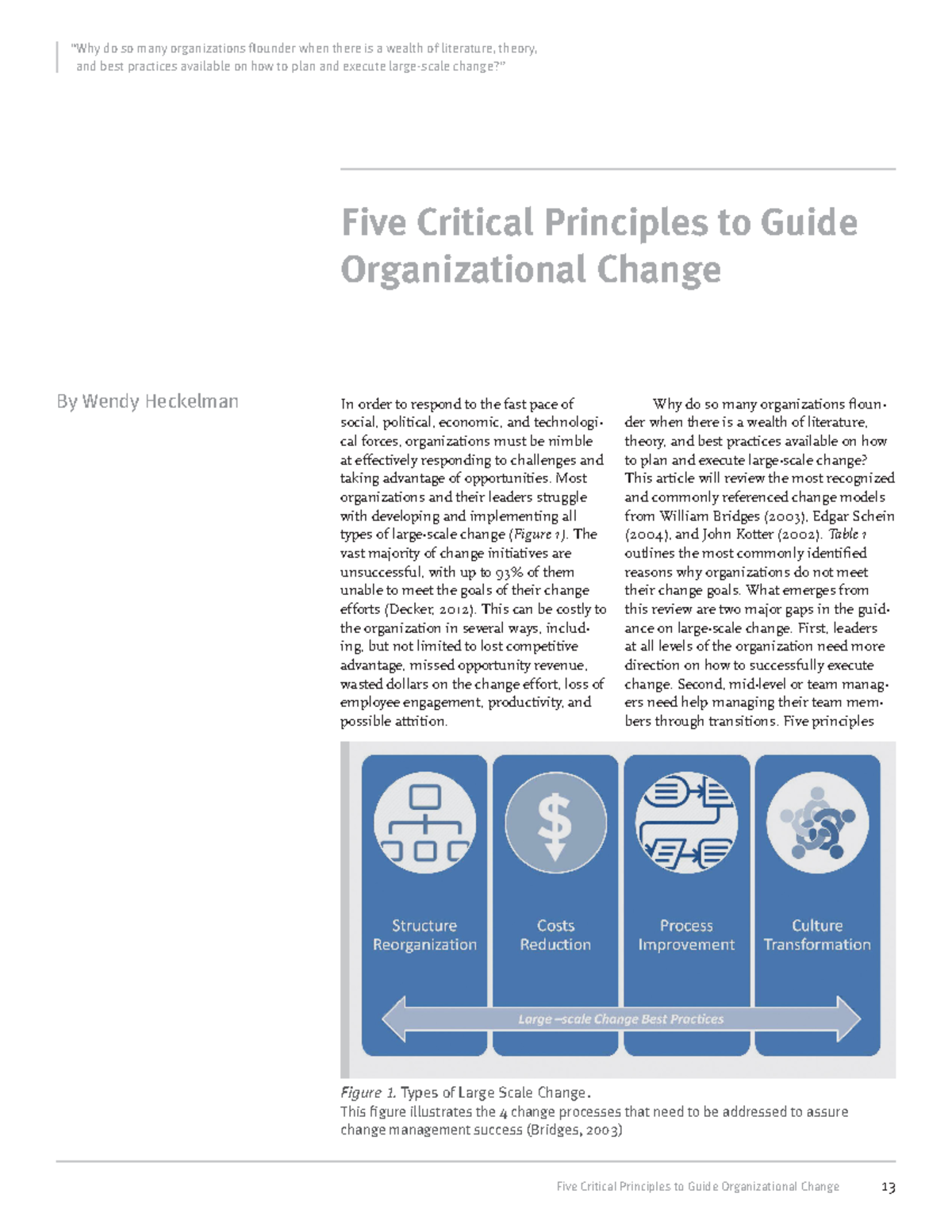 Critical Principles for Effective Organizational Change Management (Org ...