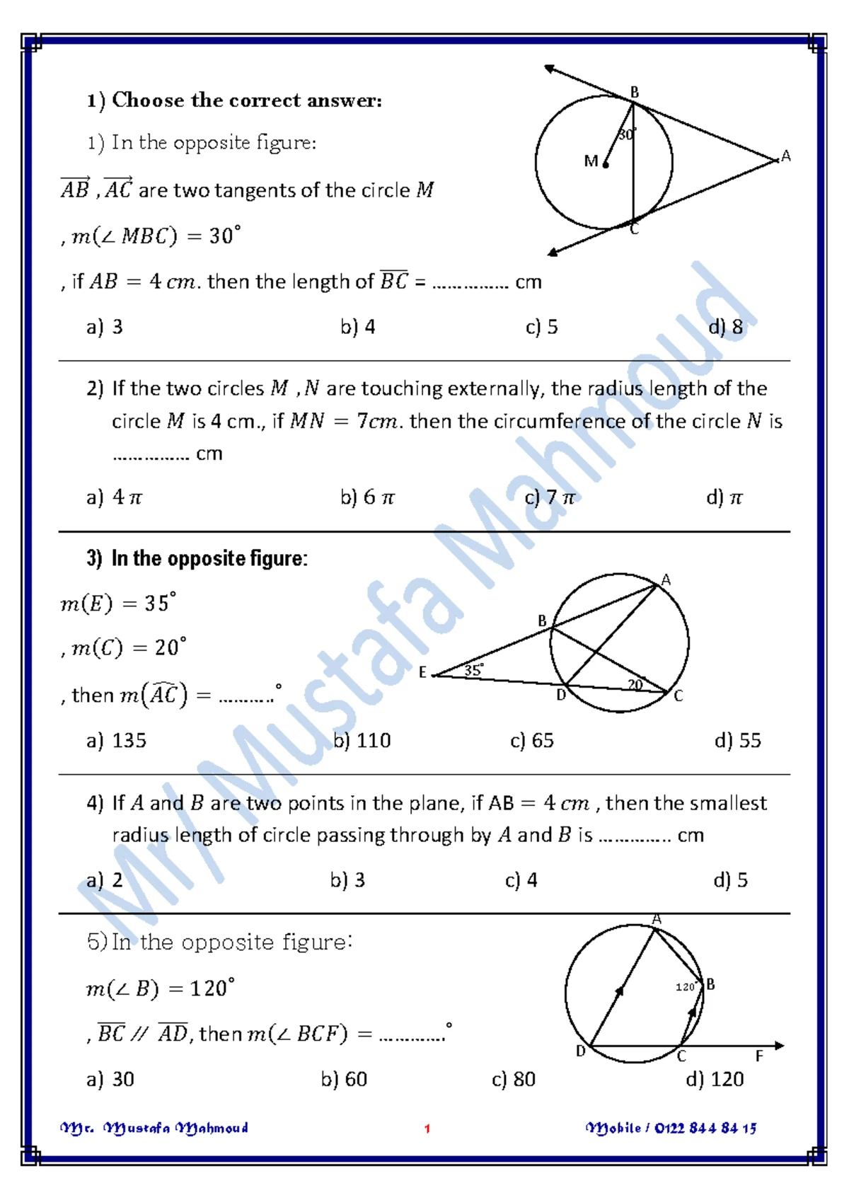 Part (1) Model Answer for Course Code: MATH101 - Studocu