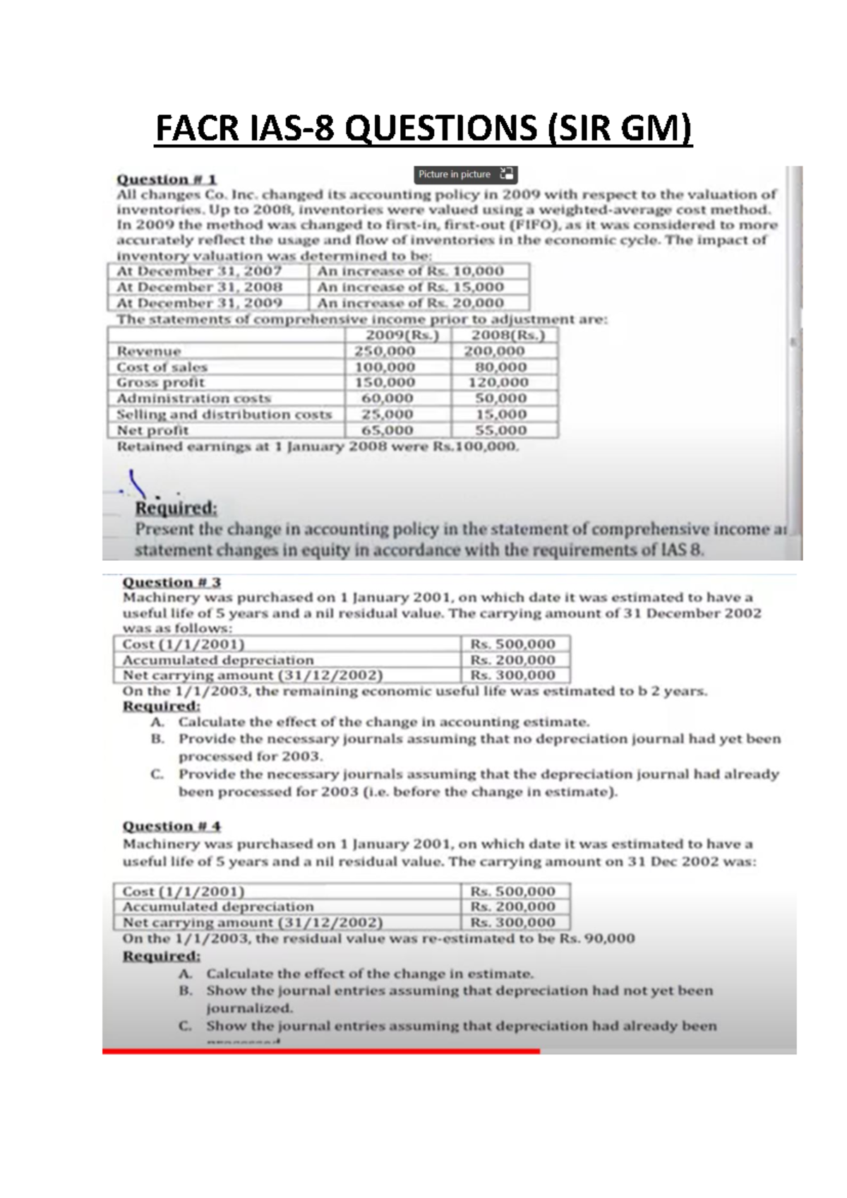 FACR IAS-8 - It discusses about the standard IAS-8 Business combination ...