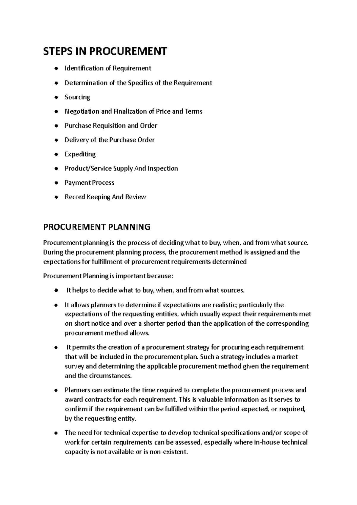 Steps in Procurement: A Comprehensive Guide to Process and Planning ...
