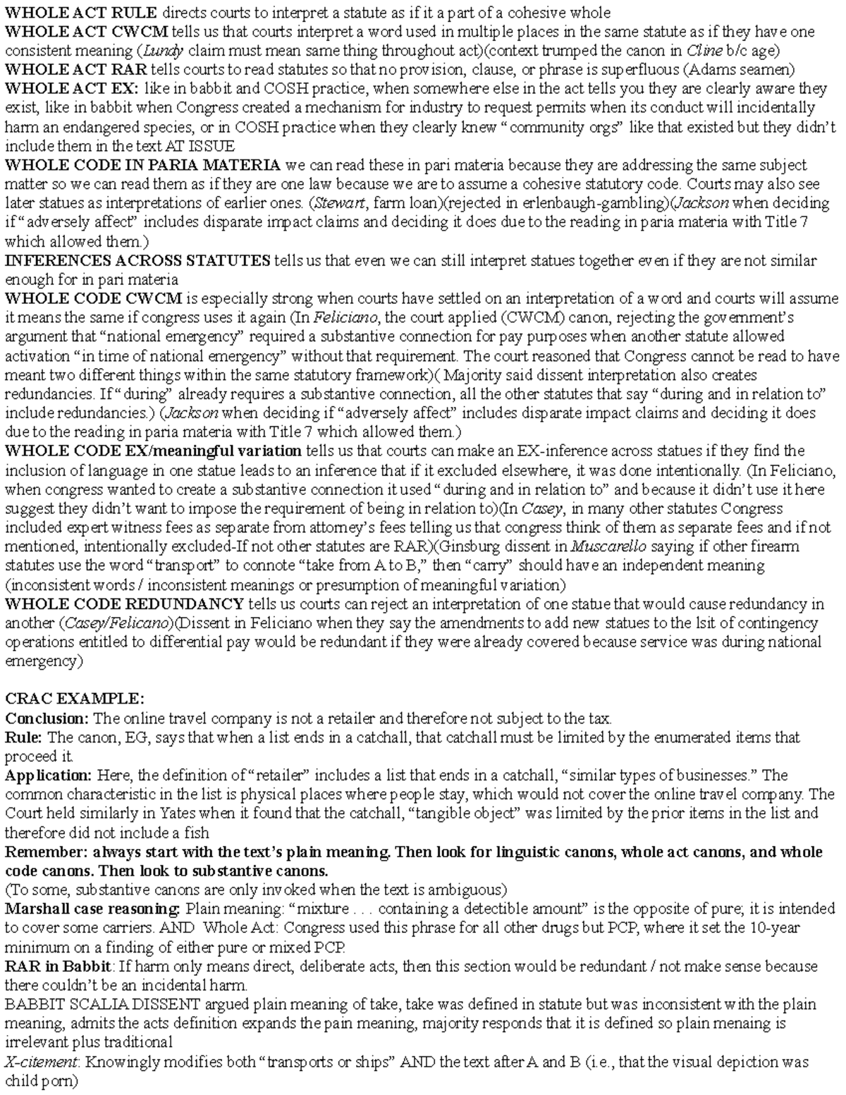 Whole Code Canons: Understanding Statutory Interpretation in Leg Reg ...
