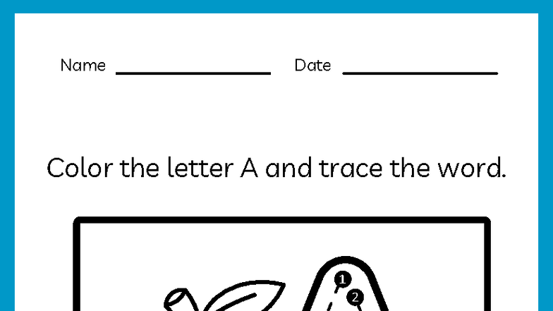 Preschool Alphabet Workbook A4: Color & Trace Letters - Studocu