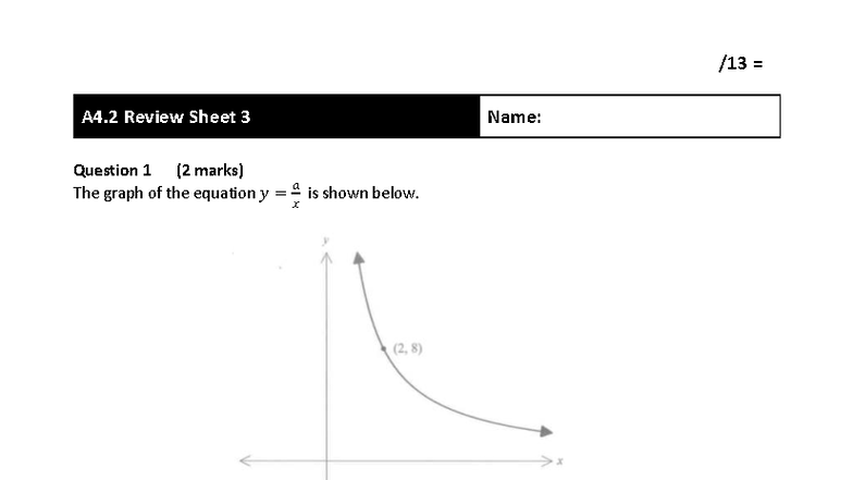 A4.2 Review Sheet 3 - Nonlinear Graph Analysis - Studocu