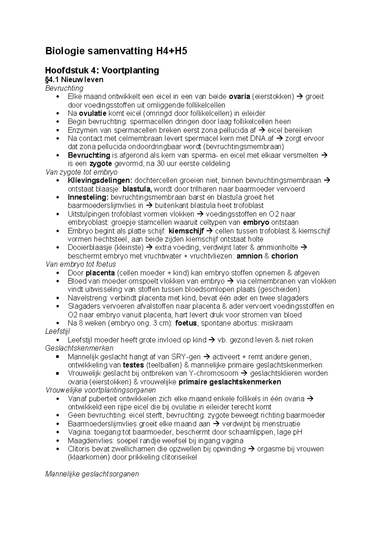 biologie-samenvatting-hoofdstuk-4-en-5-voortplanting-en-erfelijkheid