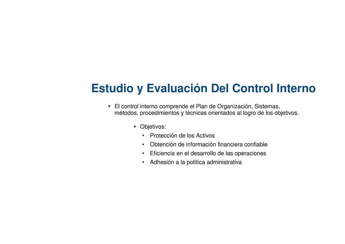 Estudio y Evaluación del Control Interno: Cuestionario de Auditoría ...