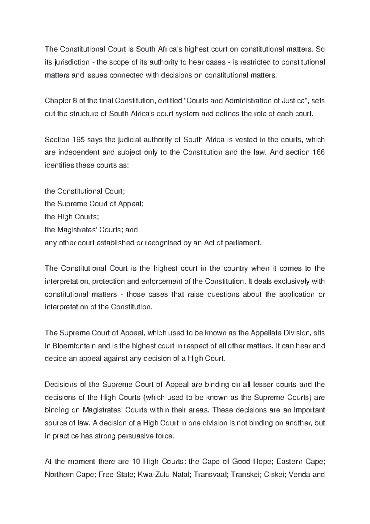 chapter-8-of-south-africa-s-final-constitution-courts-justice-studocu