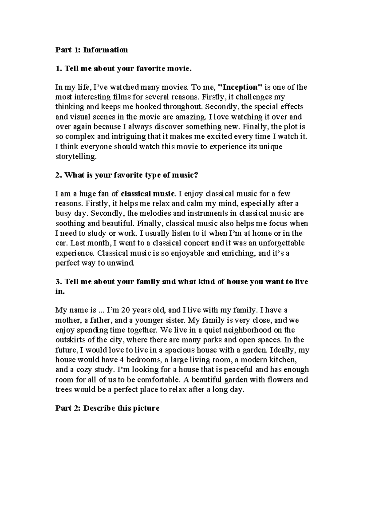 Speak 1 2025: Personal Reflections on Movies, Music, and Family - Studocu