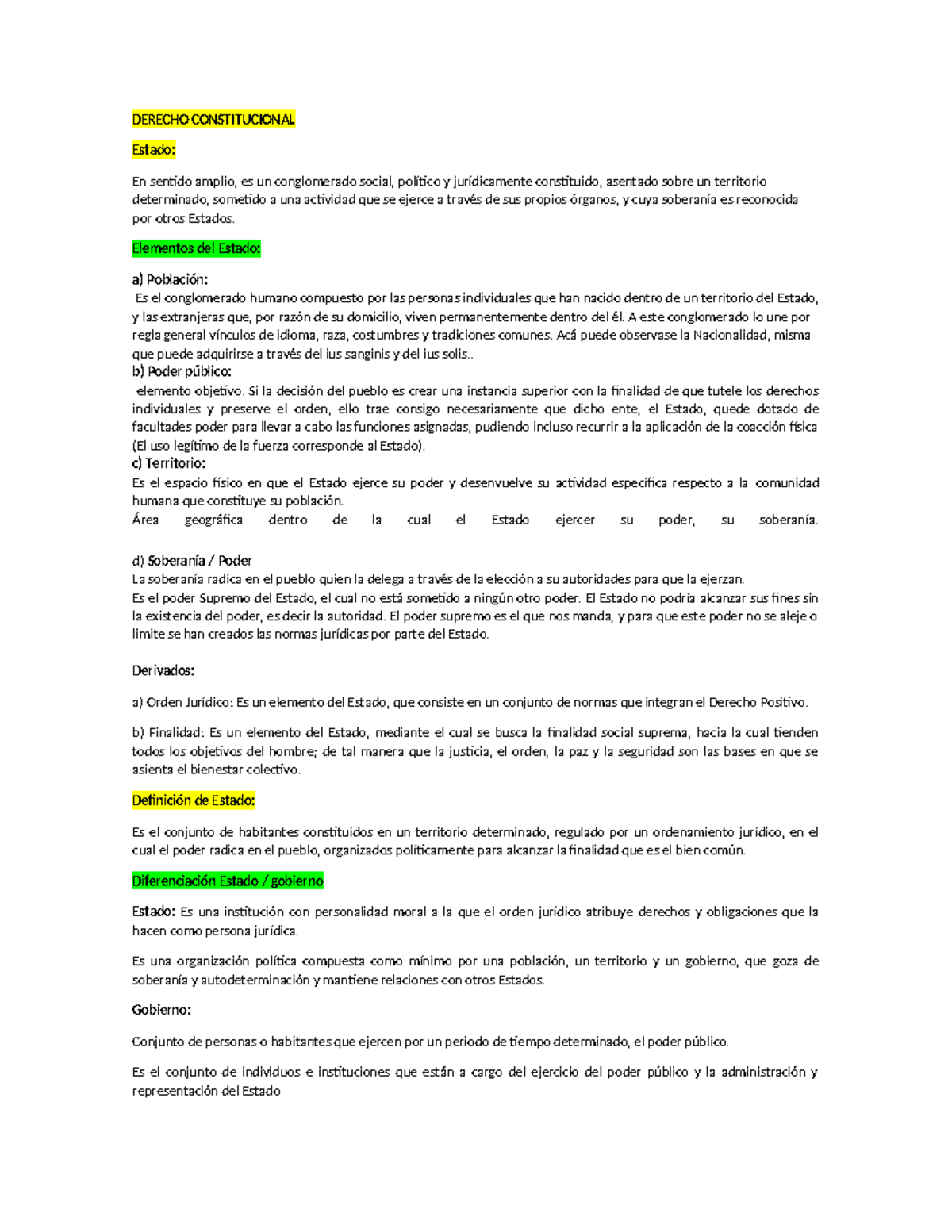 Cuestionario de Derecho Constitucional - Curso DERECHO 101 - Studocu