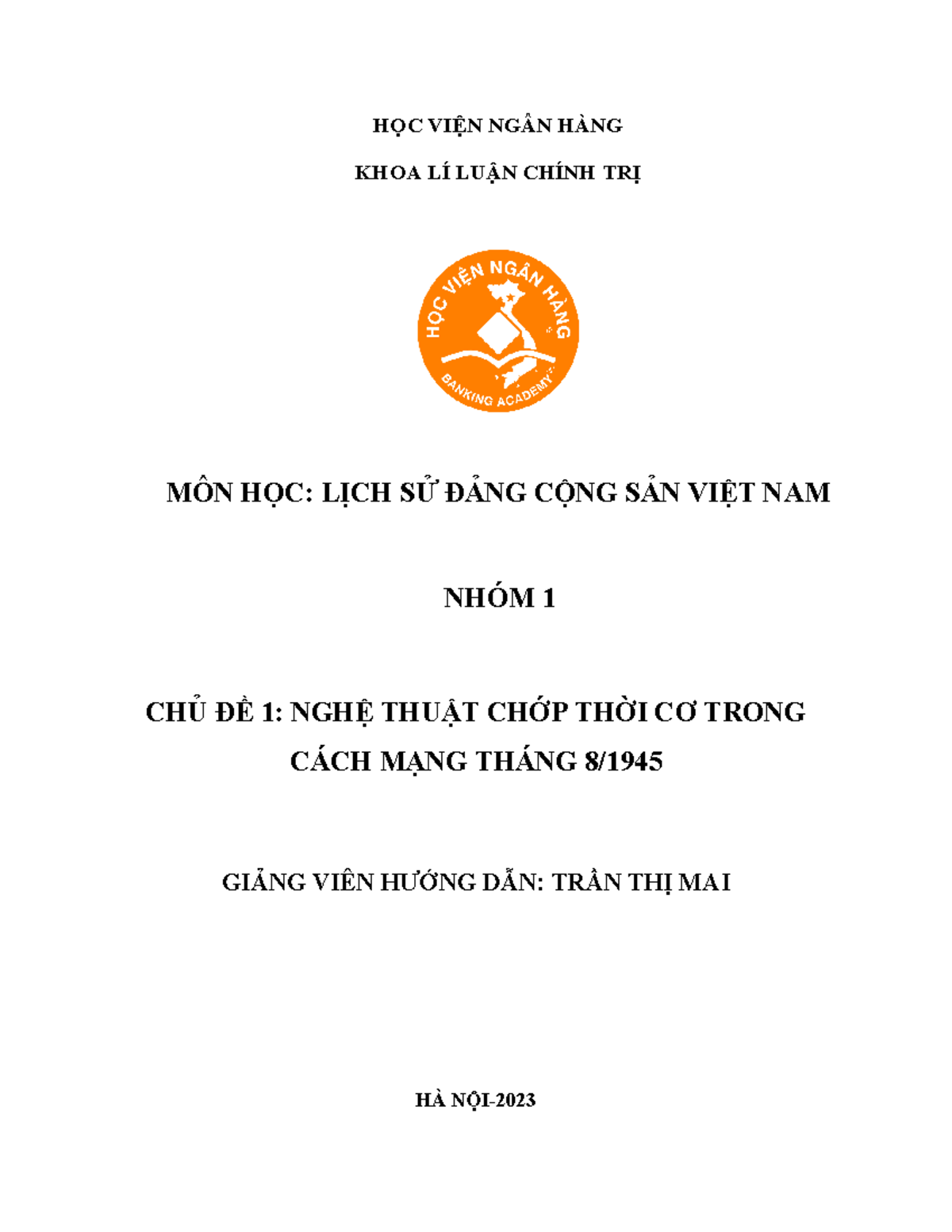 Nghệ Thuật Chớp Thời Cơ Trong Cách Mạng Tháng Tám 1945 - Lịch Sử Đảng ...