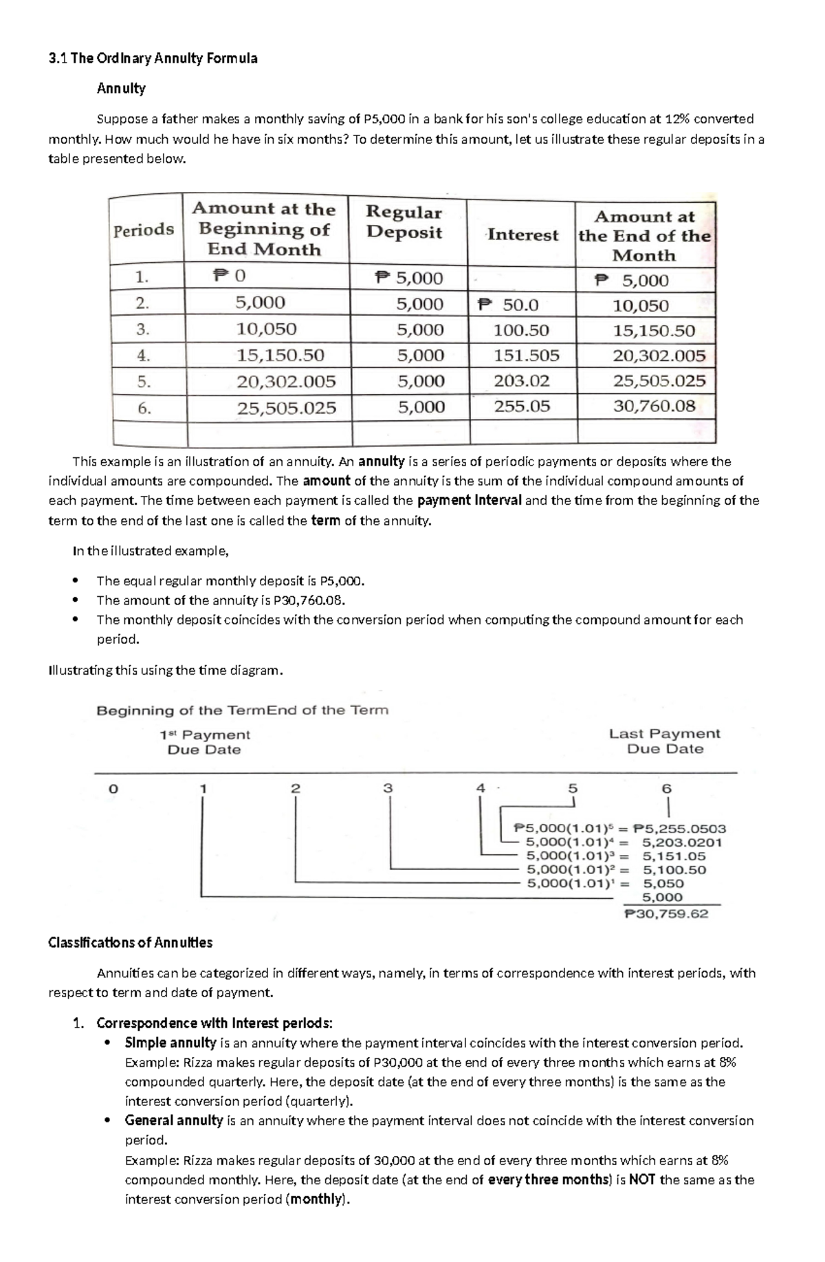Ordinary Annuity Concepts and Calculations - 011602 - Studocu
