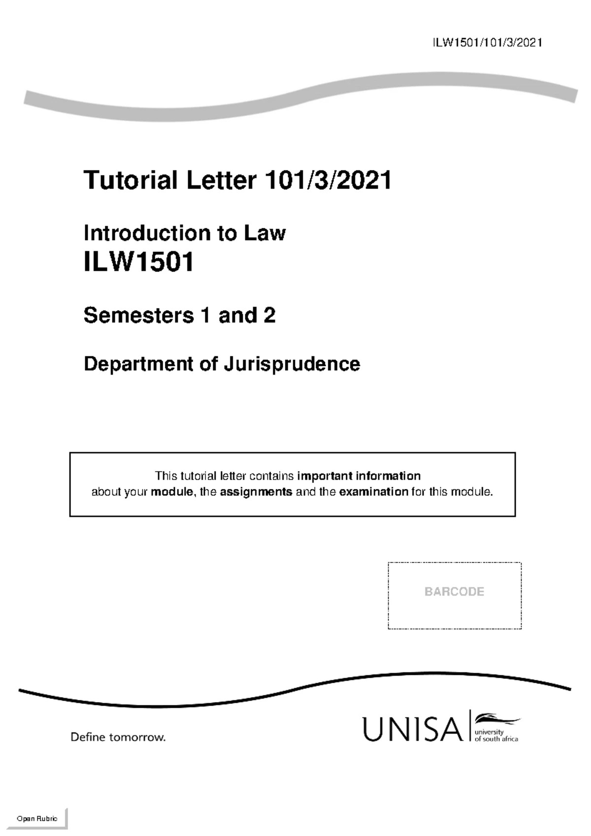 ILW 2020 Final Exam MCQ Instructions and Questions Guide - Studocu