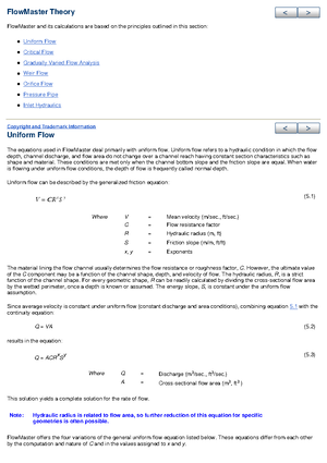 Flow Master 02 Tutorial - Tutorials FlowMaster is an easy-to-use ...