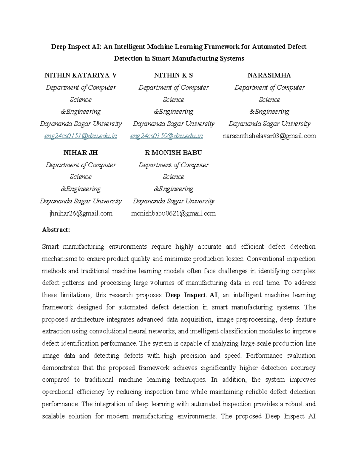 Deep Inspect AI: A Machine Learning Framework for Defect Detection in ...