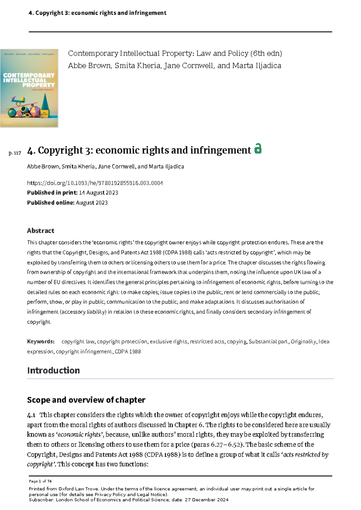 Copyright Law: Economic Rights & Infringement Overview (CDPA 1988 ...