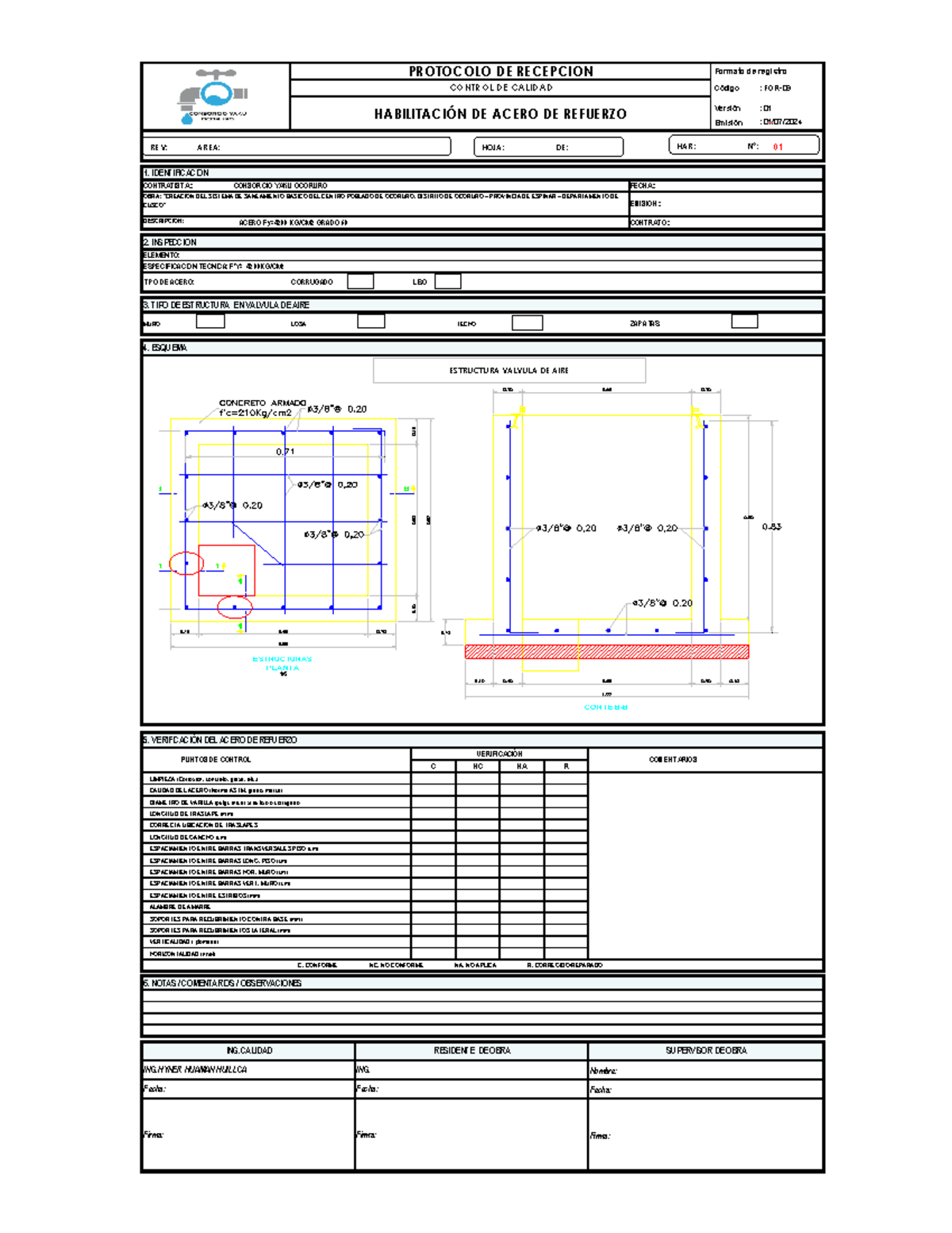 Protocol DE Habilitación DE Acero para Cajas Válvula de Aire - 01 - Document Preview