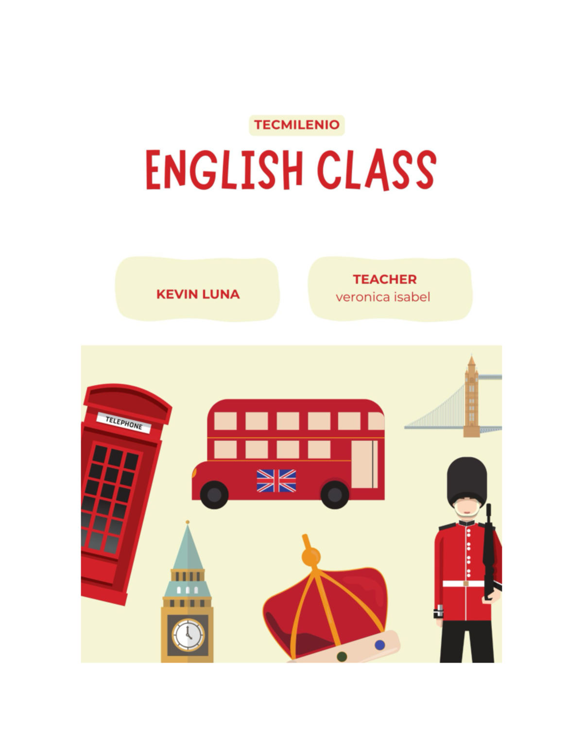 ACT2 - ACTIVIDAD 2 INGLES BASICO - TECMILENIO ENGLISH CLASS TEACHER ...