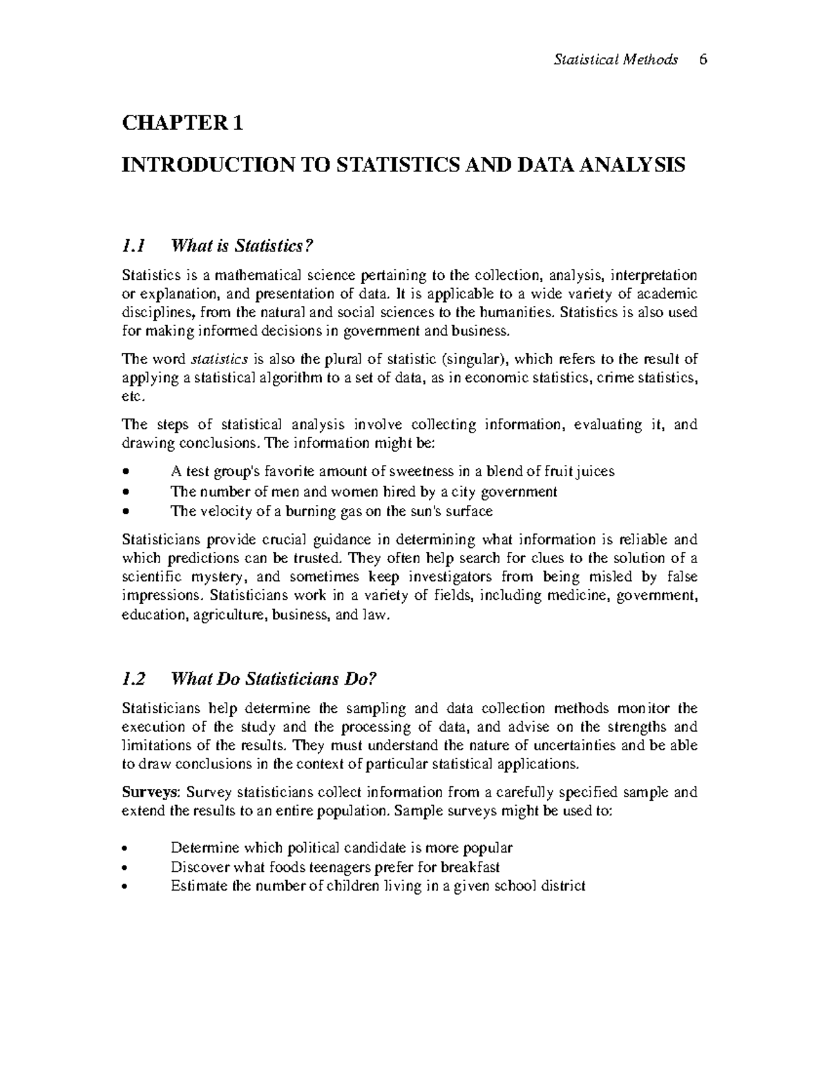 Notes on Statistics: Introduction, Concepts, and Methods - Studocu