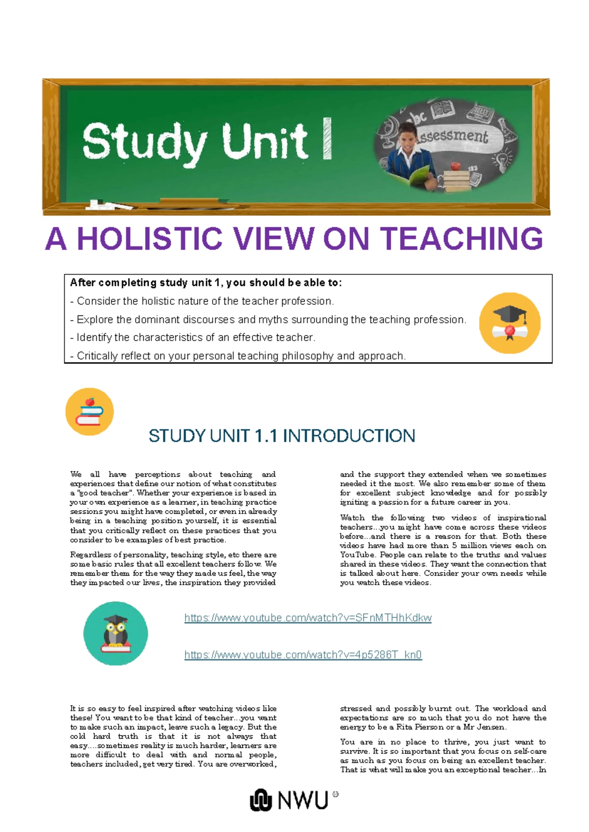 KEY CONCEPTS IN EDUCATIONAL ASSESSMENT - STUDY UNIT 3 (SU4) - Studocu