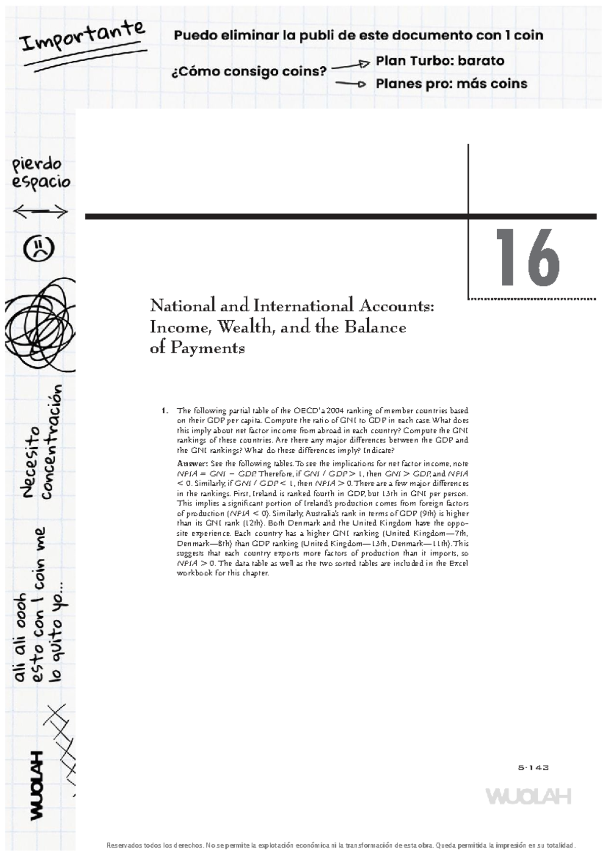 Chapter 16 National and International Accounts: GNI vs. GDP Analysis ...