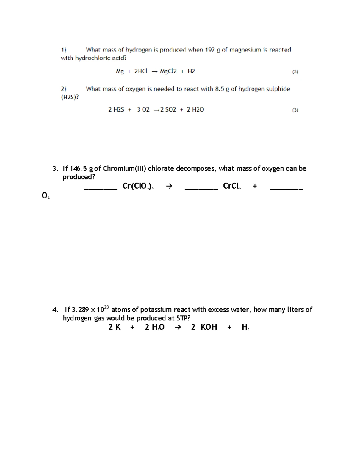 Moles Unit: 2-Step Conversions Homework Guide and Solutions - Studocu