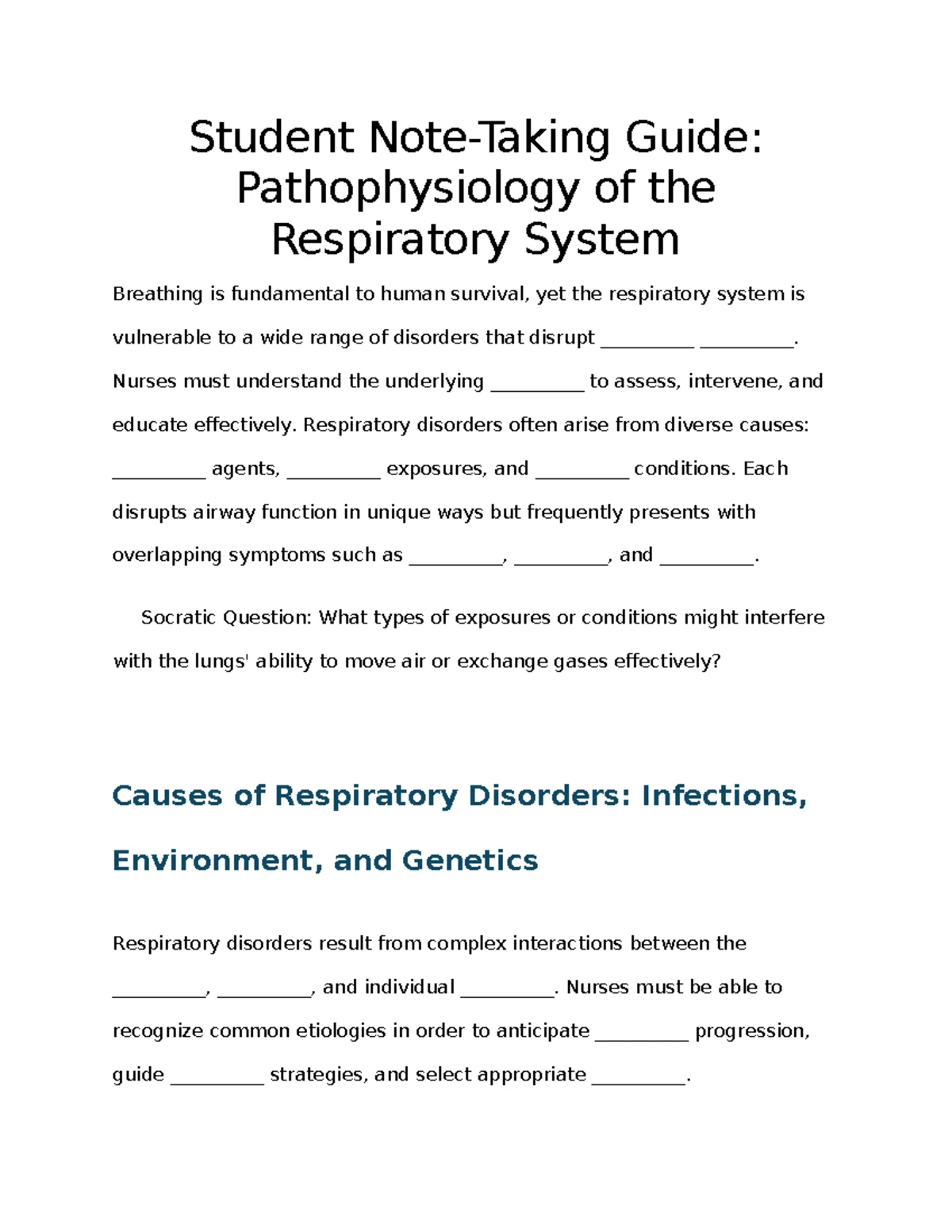 NUR2063 Module 10: Pathophysiology of Cardiac & Vascular Disorders ...